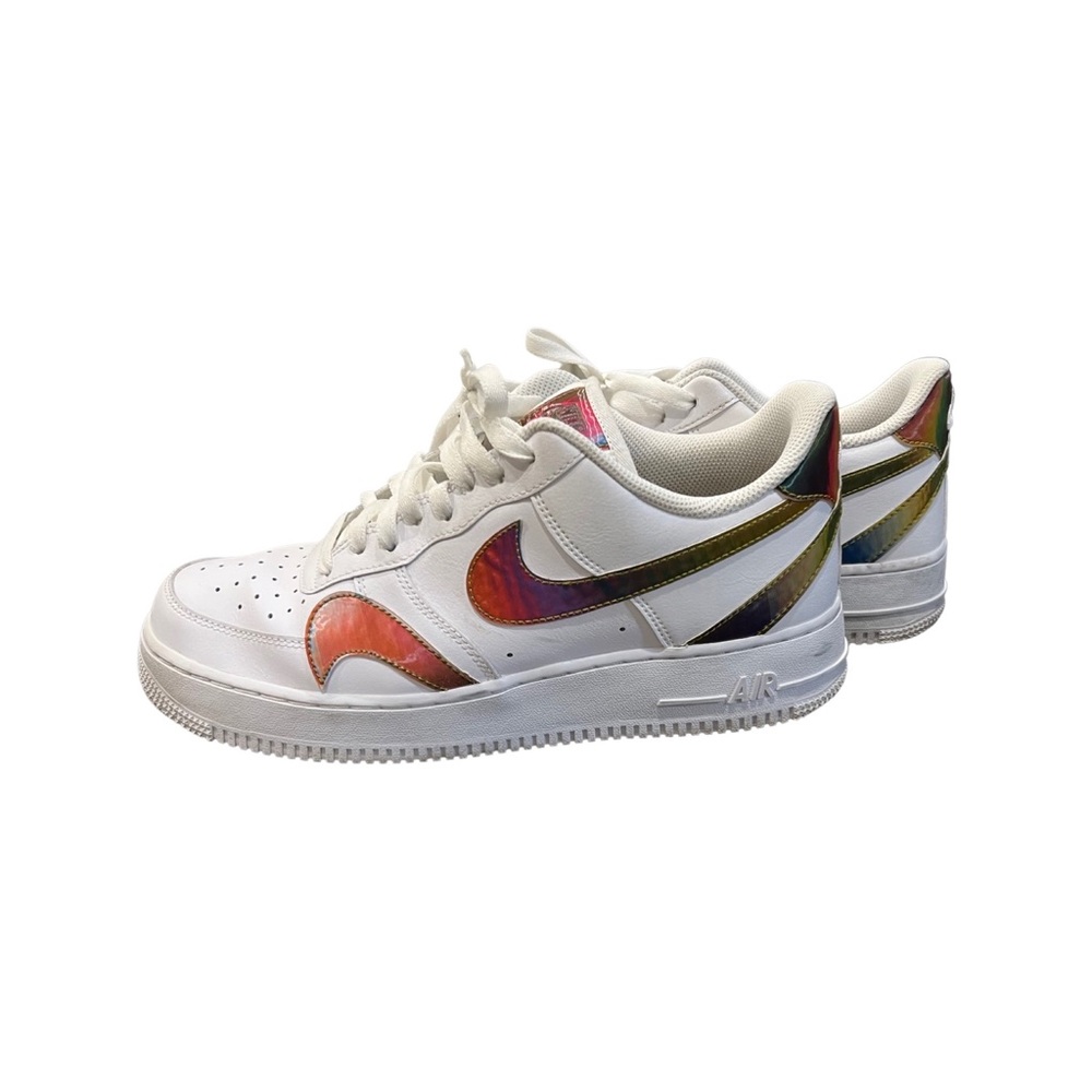 Nike Air Force 1 ‘07 LV8 Misplaced Swoosh White Multi-Color Size 9.5